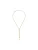 PURELEI Ketting ‘Shooting Star’  goud / transparant