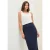 Cecil Dames Kokerrok in gebreide look in Blauw