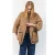 Lollys Laundry katoenen gewatteerde jas met stippen – camel
