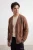 TRENDYOL MAN Heren Bruin Effen Lang Oversized Vesten