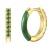 Glanzstücke München Oorbellen  goudgeel / smaragd