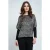 Top met mouwdetailprint
