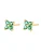 Hey Happiness Oorbellen ‘Green Daisy’  goud