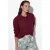 Geribbelde Crew Neck Knopen Cardigan