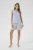 Jersey top Fitted Serenity blue white