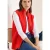 Cecil Dames Gilet met structuur en ritssluiting in Oranje