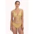 Cyell voorgevormde triangel bikinitop Golden Hour met lurex goud