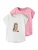NAME IT Shirt ‘NMFVOTIA’  taupe / antraciet / lichtroze / wit