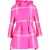 Fendi Pop Tartan Regenjas met Capuchon in Roze Polyester