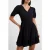 French Connection Birch Puff Sleeve Dress Black