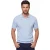 Gentiluomo polo lichtblauw katoen gemeleerd
