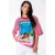 Colourful Rebel oversized gestreept T-shirt – rood