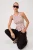 TRENDYOLMİLLA Dames Roze Stippen Mouwloos Getailleerd Blouses