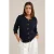 We Fashion Knitted Cardigan Navy Blue