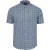 Ben Sherman Gebloemd herenoverhemd met korte mouwen (Blauw)
