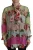 Dolce & Gabbana Multicolor Bloemig Patchwork Design Ascot Kraag Top Dames Blouse