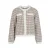VILA gebreid geruit jacquard vest met wol – meerkleurig