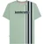 Lambretta Heren Racing Stripe T-shirt (IJsberg groen)