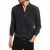 John Varvatos Multi Button Band Collar Jet Black