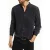 John Varvatos Multi Button Band Collar Jet Black