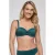ten Cate Beach TC WOW voorgevormde strapless bandeau bikinitop met lurex donkergroen