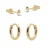 KARMA Jewelry gold plated oorbellen Amie – set van 2