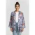 DIDI Kimono In Offwhite With Azur Fusion Print