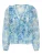 ONLY Blouse ‘ONLVictoria’  ecru / blauw / pastelblauw / olijfgroen