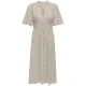 ONLY midi jurk lichtgrijs