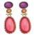 Candy Sweet Jewellery oorbellen roze/paars