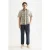 Scotch & Soda Embroidered Short-sleeved Shirt Plaza Taupe