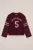 WE Fashion – Meisjes oversized jersey T-shirt van kant met print – Oversized – Aubergine –