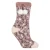 1 Paar Dames Sherpa Gevoerde Grip Sokken – Warme Fluffy Gezellige Antislip Comfort