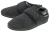 Klitteband Slippers voor Mannen | Dunlop | Geheugenfoam | Orthopedisch | Gemakkelijk Sluiten | Huis Slaapkamer Binnen – Charcoal