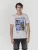 KOROSHI Shirt  azuur / lila / zwart / wit