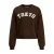 JJXX sweater met tekst – donkerbruin
