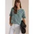 Shirt met textuur en strepen