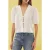 TRENDYOLMİLLA Dames Wit Effen Kort Regular fit Blouses