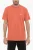 Effen T-shirt met ronde hals en kruisborduursel in oranje