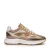 Floris van Bommel leren sneakers met glitters brons