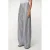 Lois wide leg high waist gestreepte broek met linnen antraciet