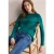 Cecil Dames Raglan shirt in Groen