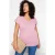 Trendyol Curve Dames Roze Effen Kort Oversized Grote maten T-shirts