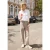 Street One Studio Dames Broek met spijlpijpen in een verwassen look in Beige