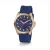 GUESS Analoog horloge  navy / goud