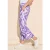 Street One Dames 7/8-broek van linnen met print in Paars
