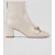 LK Bennett Nadina Block Boots Ecru
