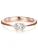 Trilani Ring  rose-goud / transparant