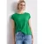 Street One Dames Shirt met boothals en decoratieve tape in Groen