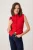 TRENDYOLMİLLA Dames Rood Effen Mouwloos Getailleerd Blouses